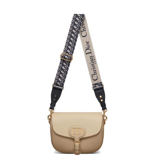 DIOR/BOBBY Series Women's Large Rope Color Grain Leather Shoulder Bag M9320UBBY_M925 - Image 4