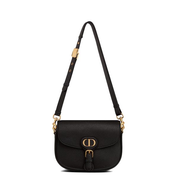 DIOR/BOBBY Series Women's Medium Black Shoulder Bag M9319UBBN_M900 - Image 4