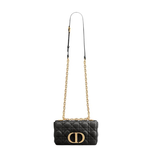 DIOR/Women's Small Black Leather Shoulder Bag M9241UWHC_M900 - Image 4