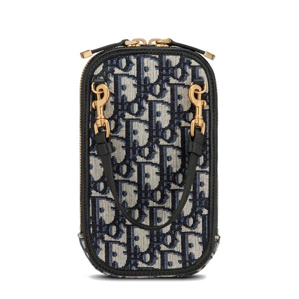 DIOR/MONTAIGNE Series Women's Blue Shoulder Cross Handheld Montaigne Phone Bag S2114UTZQ_M928 - Image 4