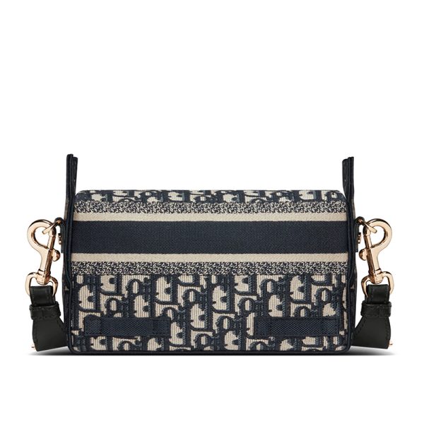 DIOR/DIORCAMP series women's small blue classic vintage canvas shoulder bag M1241ORIW_M928 - Image 5