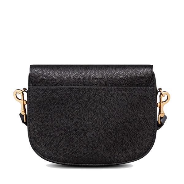 DIOR/BOBBY series women's black grain cowhide blue shoulder bag M9320UBBY_M911 - Image 5