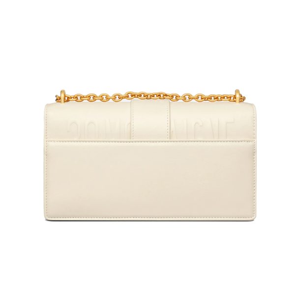 Dior EAST-WEST series women's milk white calf leather flip shoulder crossbody bag M9334UHEL_M030 - Image 5
