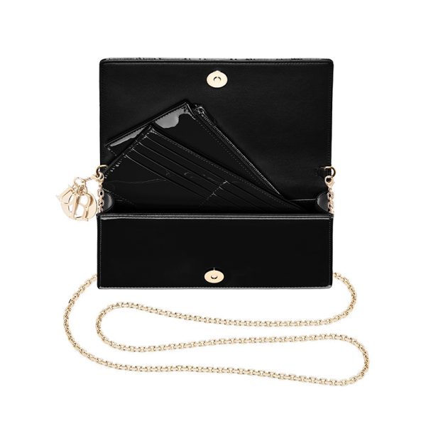 DIOR/Women's calf leather chain handbag shoulder bag S0204OVRB_M900 - Image 5