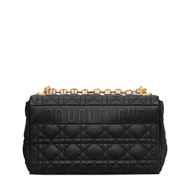 Dior 20 CARO series women's medium black calf leather shoulder bag M9242UWHC_M900 - Image 5