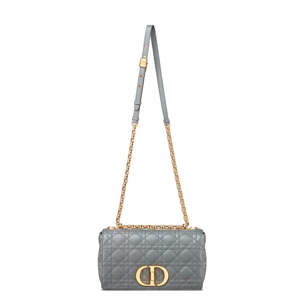 Dior 20 CARO series women's gray calf leather shoulder crossbody bagM9242UWHC_M41G - Image 5