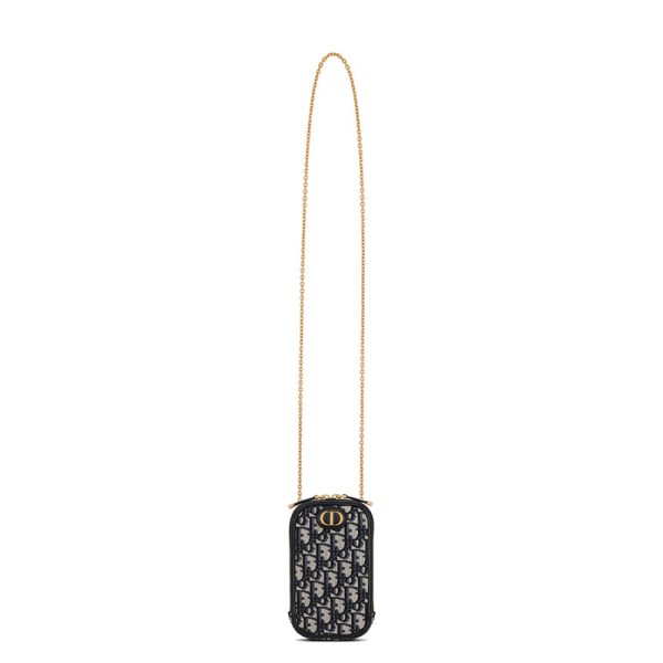 DIOR/MONTAIGNE Series Women's Blue Shoulder Cross Handheld Montaigne Phone Bag S2114UTZQ_M928 - Image 5