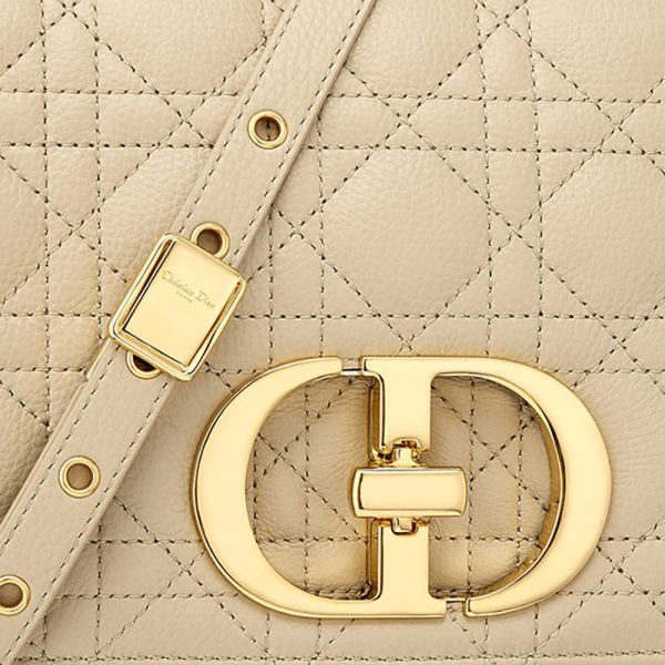 DIOR/CARO series women's beige soft cowhide shoulder crossbody bag M9242UWHC_M39U - Image 6