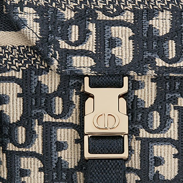 DIOR/DIORCAMP series women's small blue classic vintage canvas shoulder bag M1241ORIW_M928 - Image 6