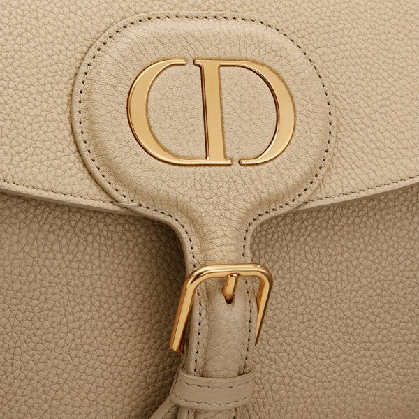 DIOR/BOBBY Series Women's Large Rope Color Grain Leather Shoulder Bag M9320UBBY_M925 - Image 6