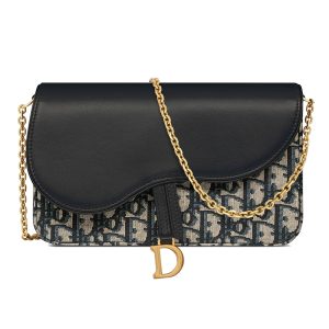 Dior 24 new women's dark blue crossbody bag S5907CNKO_M928