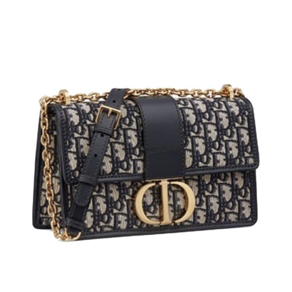 DIOR/Dior Oblique Printed 30 Montaigne Embroidered Old Flower Full Print Shoulder Bag S2022UWHC_M900 - Image 2