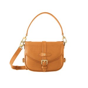 LV ginger grain cowhide magnetic buckle open and close hand-held shoulder bag