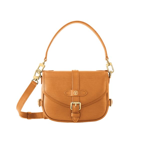 LV ginger grain cowhide magnetic buckle open and close hand-held shoulder bag