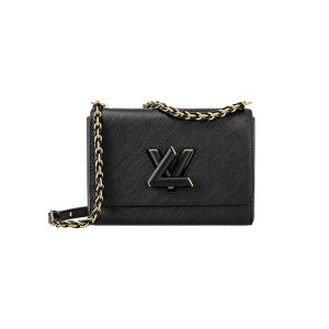 LV Medium Black Epi Grain Leather Matte Cross Shoulder Bag