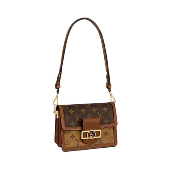 LV Daphne mini color blocked retro single shoulder crossbody bag