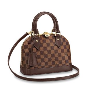 LV ebony checkerboard canvas leather single shoulder diagonal cross handbag