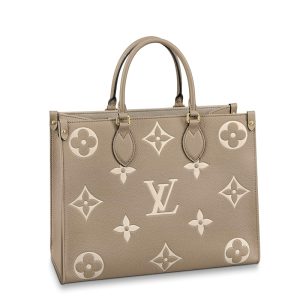 LV Medium Elephant Grey/Milk White Two tone Shoulder Handbag