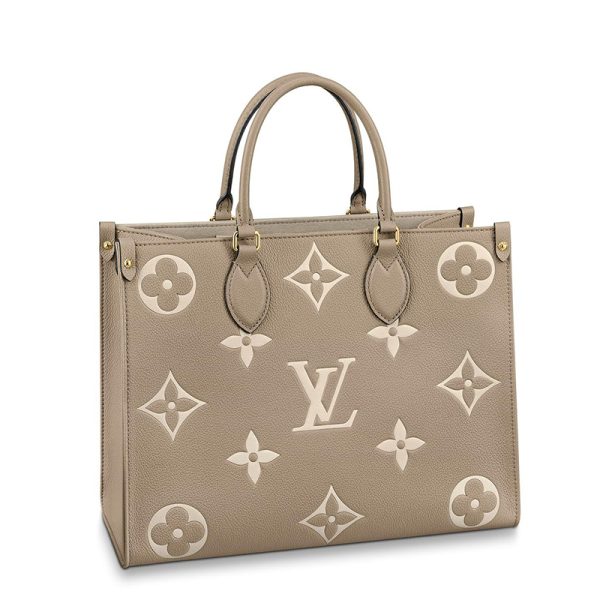 LV Medium Elephant Grey/Milk White Two tone Shoulder Handbag