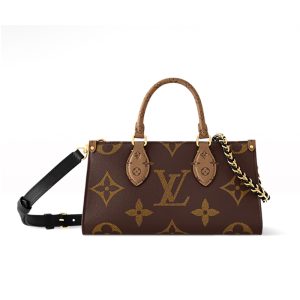 LV khaki coated canvas logo letter combination shoulder bag