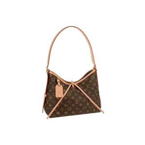 LV Brown Small Classic Vintage Canvas Shoulder Bag
