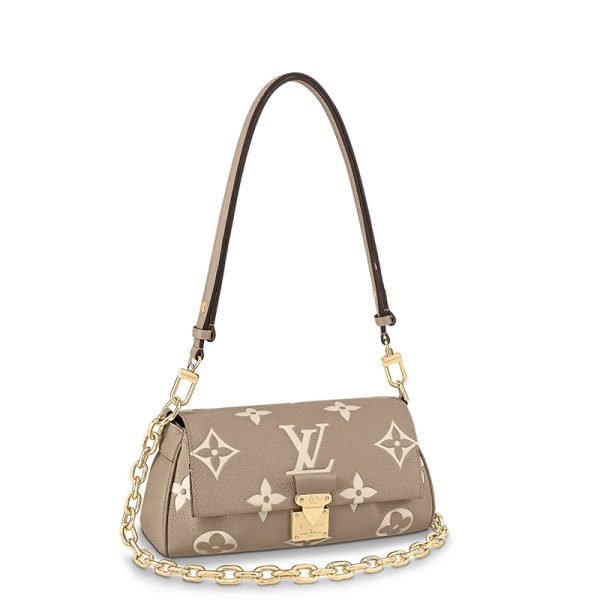 LV embossed grain leather single shoulder diagonal cross bag - Image 2