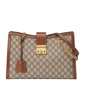 Gucci canvas paired with leather fashionable single shoulder crossbody bag