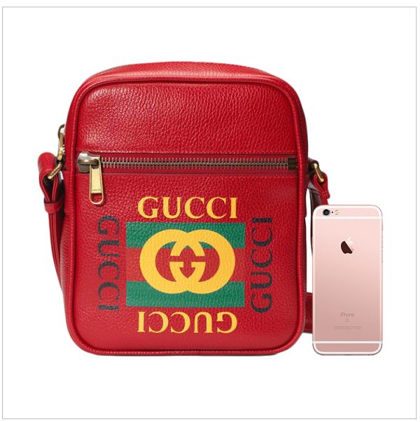 Gucci Red Leather Classic Letter Shoulder Bag Crossbody Bag - Image 2