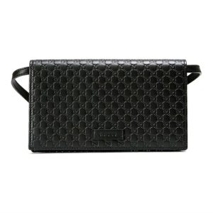 Gucci calf leather double G-patterned embossed diagonal cross bag