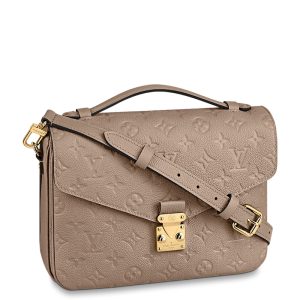 LV embossed grain cowhide vintage embossed shoulder bag