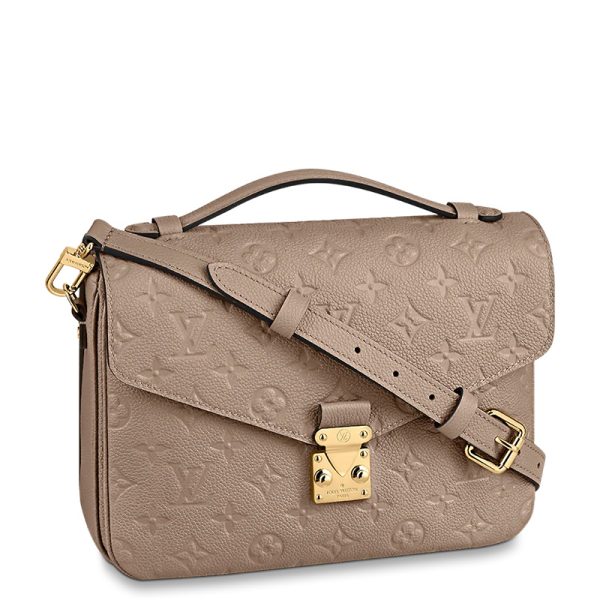 LV embossed grain cowhide vintage embossed shoulder bag