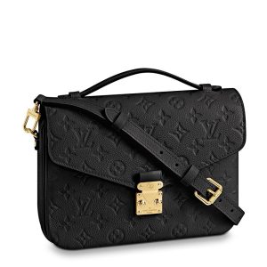 LV embossed soft grain cowhide single shoulder crossbody bag