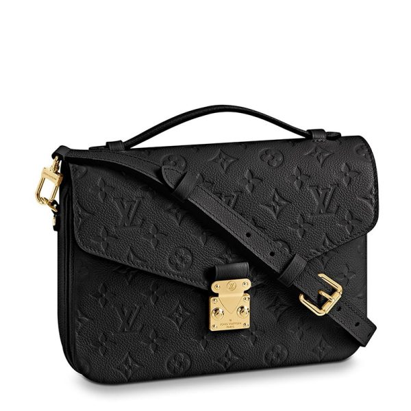 LV embossed soft grain cowhide single shoulder crossbody bag