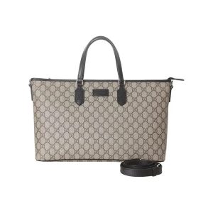 Gucci beige canvas logo single shoulder crossbody handbag