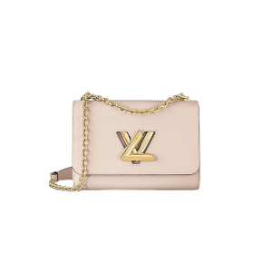 LV medium beige grain cowhide gold metal veneer crossbody bag/shoulder bag