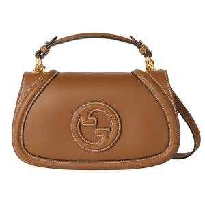 Gucci small brown leather handbag