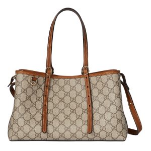 Gucci small brown special canvas handbag