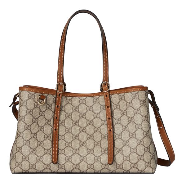 Gucci small brown special canvas handbag