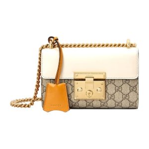GUCCI white shoulder bag