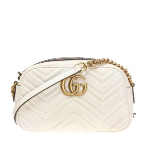 GUCCI white shoulder bag