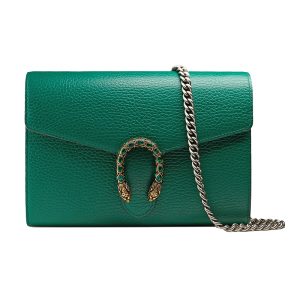 Gucci Mini Emerald Leather Cross Shoulder Bag