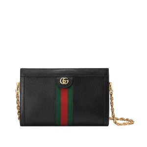 Gucci black cowhide shoulder bag