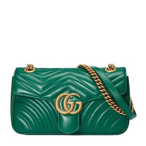 Gucci Green Wave Pattern Chain Shoulder Bag