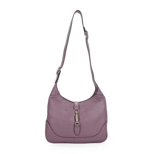 Gucci Purple Leather Cross Shoulder Bag