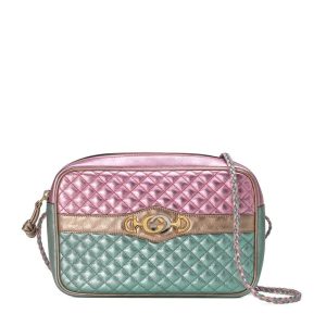 Gucci Color blocked Leather Shoulder Cross Bag