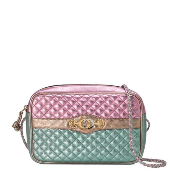 Gucci Color blocked Leather Shoulder Cross Bag