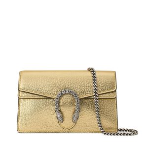 Gucci Mini Gold Leather Shoulder Cross Bag
