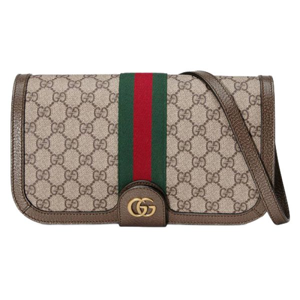 Gucci Brown Canvas Shoulder Bag
