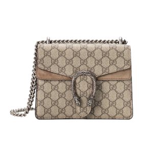 Gucci coffee colored fabric crossbody shoulder bag