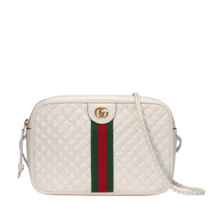 Gucci Leather Red Green Striped Cross Shoulder Bag